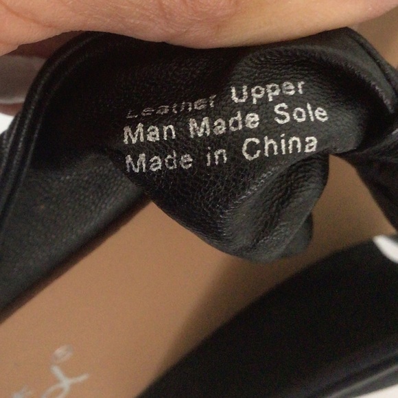 SPLENDID BLACK LEATHER DOUBLE KNOT FLAT SANDALS SIZE 7.5 - Picture 16 of 16